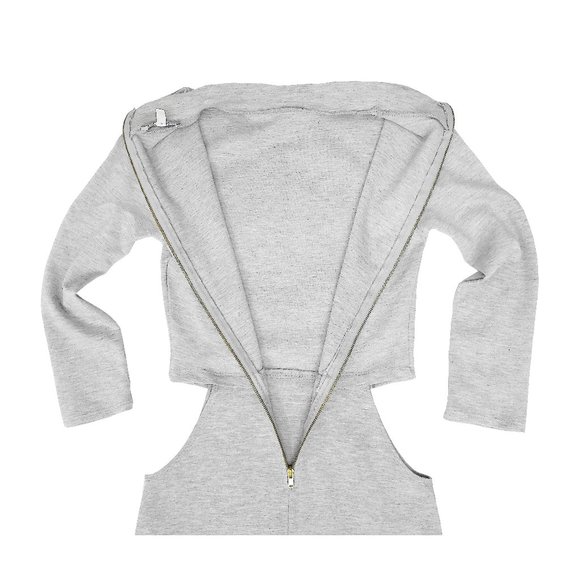 NWOT Light Gray Heather Casual Sexy Open Hip ¾ Sleeve Charlotte Russe Dress XS/S - Picture 10 of 10